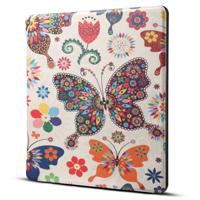 Dibase for Amazon Kindle Oasis 2017 7 inch Colors Butterfly Print Horizontal Flip PU Leather Protective Case - thumbnail