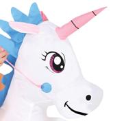 Opblaasbare Unicorn kostuum kind - thumbnail