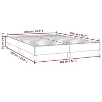 Bedframe zonder matras 180x200 cm fluweel donkergroen - thumbnail