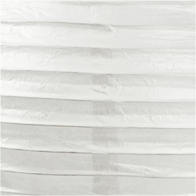 Creativ Company Rijstpapier lamp, rond, d 20 cm, wit, 1 stuk - thumbnail