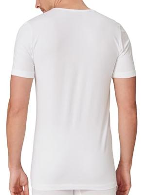 Schiesser T-shirt 95/5 met V-hals 2-pack wit