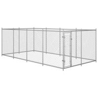 Hondenkennel voor buiten 7,6x3,8x1,9 m - thumbnail