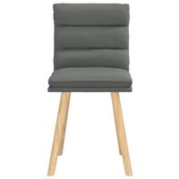 Eetkamerstoelen 2 st stof donkergrijs - thumbnail