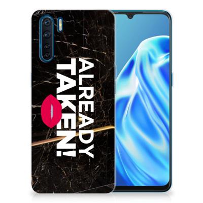OPPO A91 | Siliconen hoesje | met naam Already Taken Black