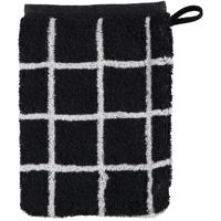 Cawö Cawö Zoom Karo Washandje schwarz - thumbnail