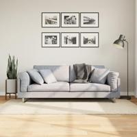 VidaXL Vloerkleed pamplona shaggy hoogpolig modern 80x150 cm crème - thumbnail