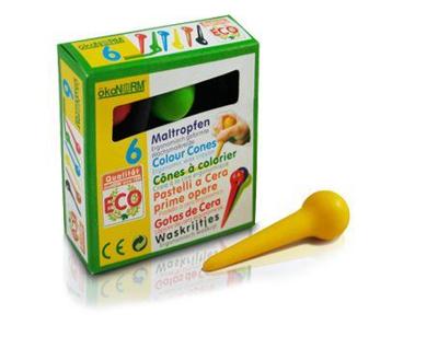 ÖkoNORM Waskrijtjes pin - kleur - 6 stuks