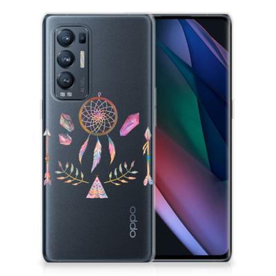 OPPO Find X3 Neo Telefoonhoesje met Naam Boho Dreamcatcher OPPO Find X3 Neo Telefoonhoesje met Naam Boho Dreamcatcher