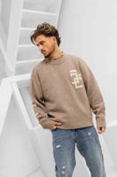 Jorcustom Splittedicon Knit Sweater Heren Bruin - Maat S - Kleur: Bruin | Soccerfanshop - thumbnail