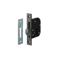 Nemef 4208 Veiligheidsbijzetslot | SKG** | DM50mm | voorplaat RVS 25x140mm afgerond | P 4208/12 | DR 1+2+3+4 - 9420827500 - thumbnail