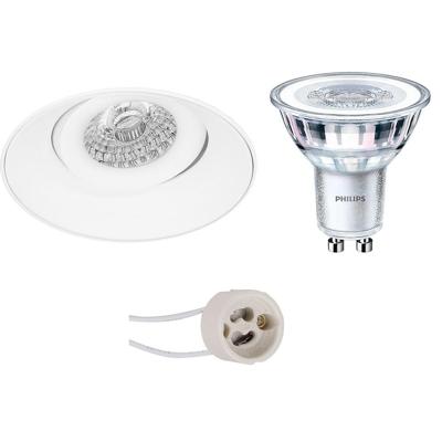 Philips Trimless LED Spot Set GU10 Rond Kantelbaar Mat Wit Ø150mm 3000K