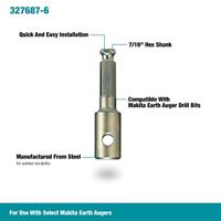 Makita Accessoires 327687-6 | Grondbooradapter D - 327687-6 - thumbnail