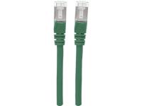 Intellinet 740784 RJ45 Netwerkkabel, patchkabel CAT 6A S/FTP 1.50 m Groen Folie afscherming, Afscherming gevlochten, Afgeschermd, Halogeenvrij 1 stuk(s) - thumbnail