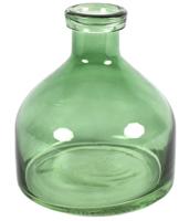 Countryfield Bloemenvaas Low Bottle - groen - glas - H20 cmA - thumbnail