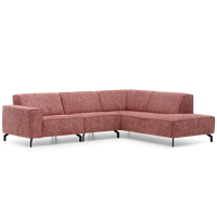 Hoekbank Livorno Lichtrood Stof - thumbnail
