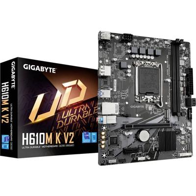 Gigabyte H610M K V2 Moederbord Socket Intel LGA 1700 Vormfactor Micro-ATX Gigabyte H610M K V2 Moederbord Socket Intel LGA 1700 Vormfactor Micro-ATX