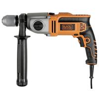 BLACK+DECKER KR911K 910W Klopboormachine in koffer | Koffer | Zijhandgreep | Dieptestop - KR911K-QS - thumbnail
