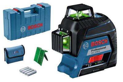 Bosch Professional GLL 3-80 G Kruislijnlaser Groen in koffer - 0601063Y00 Bosch Professional GLL 3-80 G Kruislijnlaser Groen in koffer - 0601063Y00