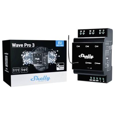 Shelly Qubino Wave Pro 3 - module met 3 schakelingangen en uitgangen