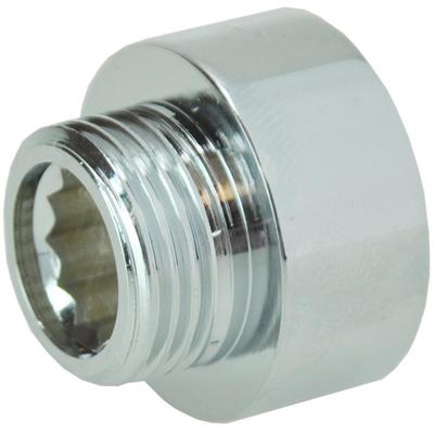 Riko Messing Neusstuk 1/2" Binnendraads naar 3/8" Buitendraads