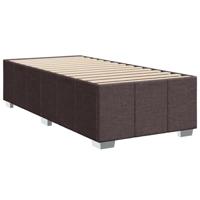 Boxspring met matras stof donkerbruin 100x200 cm - thumbnail