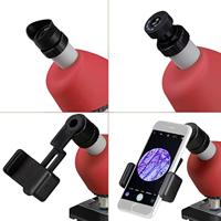 BRESSER JUNIOR Microscoop 40x-640x (rood) - thumbnail