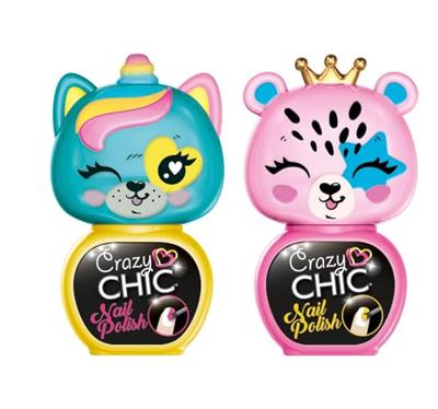 Clementoni crazy chic nagellak geel/roze, 2st. Clementoni crazy chic nagellak geel/roze, 2st.