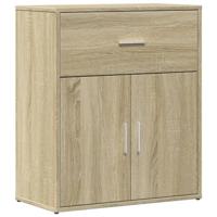 Dressoir 60x31x70 cm bewerkt hout sonoma eikenkleurig - thumbnail
