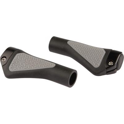 Mirage fiets handvatten - ergonomisch, zwart/grijs, 132mm Mirage fiets handvatten - ergonomisch, zwart/grijs, 132mm
