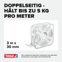 Tesa dubbelzijdige tape Nano Power, ft 3 m x 30 mm, transparant - thumbnail