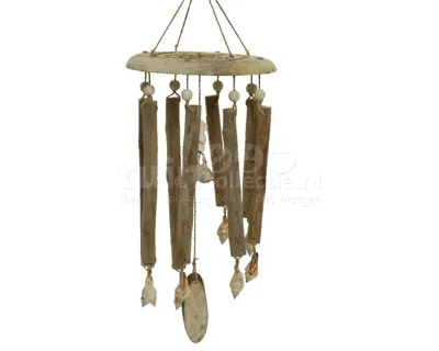 Windgong Schelp Vurenhout 40cm Windgong Schelp Vurenhout 40cm