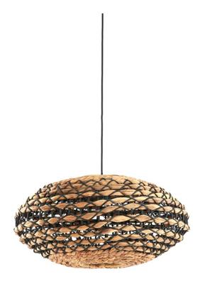 Light & Living Gevlochten hanglampTripoli met zwart Ø 50cm - 2980312