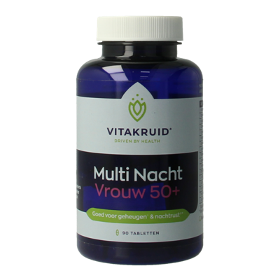 Multi Nacht Vrouw 50+ 100% Vegan 90 Tabletten