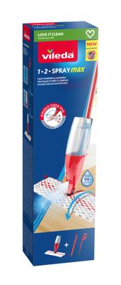 Vileda 1.2 Spray Max Dweilkop Rood, Wit