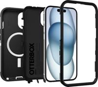 Otterbox Defender Backcover Apple iPhone 16e, iPhone 15, iPhone 14, iPhone 13 Zwart MagSafe compatible - thumbnail