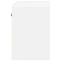 Nachtkastje met LED's wandgemonteerd wit - thumbnail