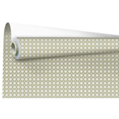 Cadeaupapier 50cm dessin Authentic wit/goud