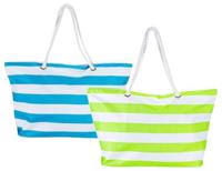 Strandtas Bismark Blauw Wit Oxford 59 x 19 x 40 cm - thumbnail