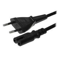 Savio CL-100 electriciteitssnoer Zwart 1,8 m IEC Type E (3.4 mm, 3.1 mm) IEC C7 - thumbnail