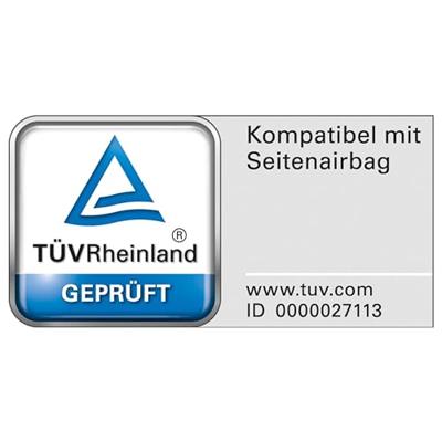 Petex 23491501 Vesuv Autostoelhoes 6-voudig Polyester Grijs - thumbnail