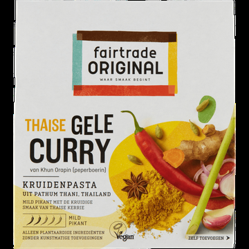 Fairtrade Original Thaise Gele Curry 70 g bij Jumbo