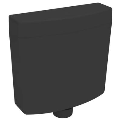 VidaXL Toiletstortbak met watertoevoer onderin 3/6 l zwart