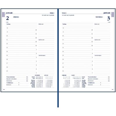 Agenda 2026 Ryam Twenty-four Mundior 1dag/1pagina blauw