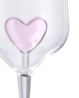 HEMA Champagneglazen ⌀6.5x23cm glas hartje - 2 stuks - thumbnail