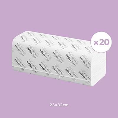 Papieren handdoek, C-vouw, 2-laags, 144 vel, pak van 20 stuks