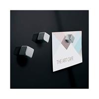 Sigel SI-GL400 Glasmagneetbord Artverum LED 480x480x15 Zwart - thumbnail