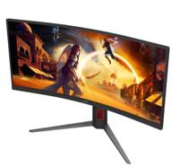 AOC Gaming CU34G4-34 inch Quad HD-monitor, 180 Hz, 1 ms, FreeSync Prem., HDR10 (2560 x 1440, 1 x HDMI 2.0, 1 x DisplayPort 1.4) zwart-rood - thumbnail