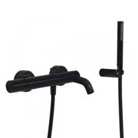 Badmengkraan Tres Study Colors met Handdouche 29.2x16.5 cm Rond Mat Zwart - thumbnail