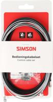 Remkabelset Simson compleet universeel - zwart - thumbnail