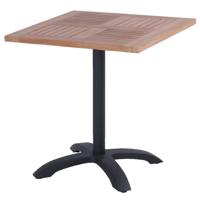 Hartman Outdoor Inklapbare Bistrotafel Sophie Teakhout, 70 x 70cm - Zwart - Vierkant - thumbnail